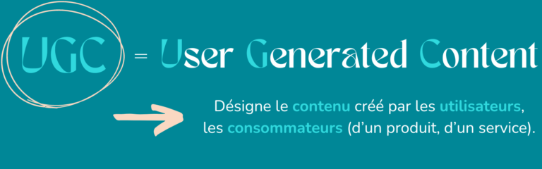 UGC = User Generated Content Désigne le contenu créé par les utilisateurs, les consommateurs (d'un produit, d'un service)